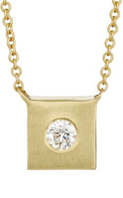 Square Charm Necklace