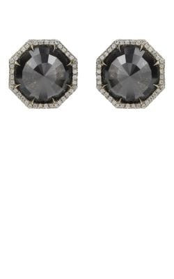 Diamond Octagonal Stud Earrings