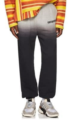 Logo-Embroidered OmbrÃ© Cotton Sweatpants