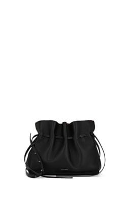 Protea Leather Drawstring Shoulder Bag