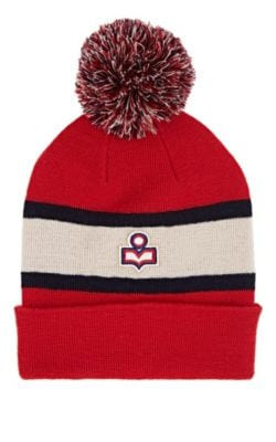 Halden Logo Striped Wool Beanie 1