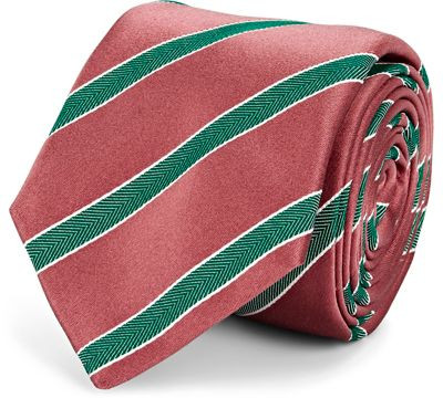 Striped Silk Necktie 8