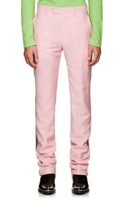 Striped Mohair-Wool Trousers