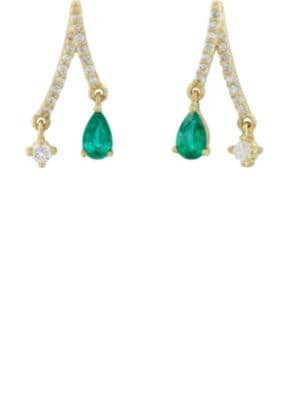 Branch-Shaped Stud Earrings