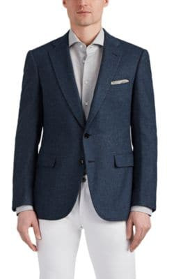 Montecarlo Birdseye Wool-Cashmere Two-Button Sportcoat
