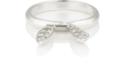 Silver Bunny-Ear Ring