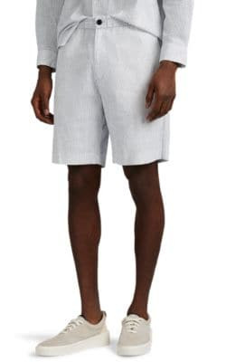 Noah Dot-Print Seersucker Shorts