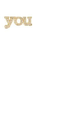 "You" Stud Earring 1