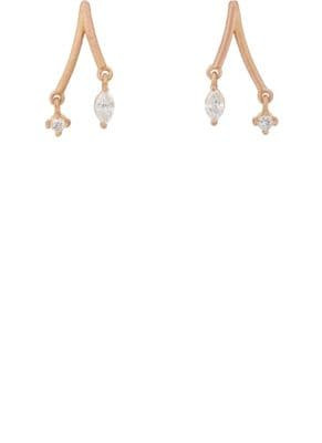 Branch-Shaped Stud Earrings 2