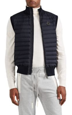 Down-Quilted Cotton-Blend Zip-Front Vest