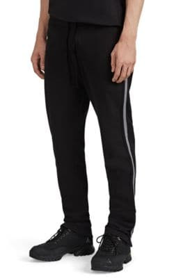 Striped Cotton-Blend Drawstring Sweatpants