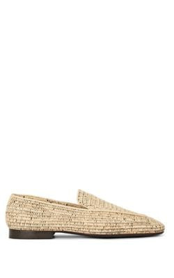 Cesare Raffia Venetian Loafers