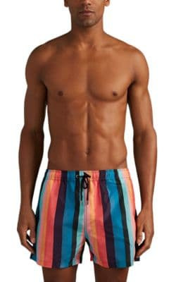 Striped Swim Trunks