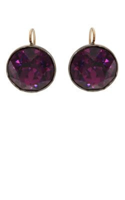 Round Crystal Drop Earrings 3