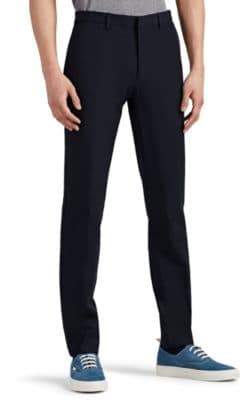 Zaine Stretch-Cotton Flat-Front Trousers