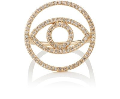 Evil Eye White Diamond Ring