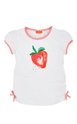 Kids' Embellished Strawberry-Print Rashguard