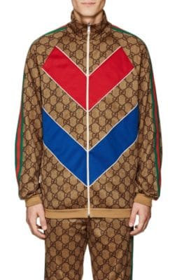 GG-Print Oversized Track Jacket