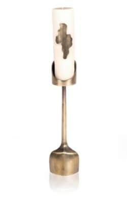 Camouflage Candle With Pedestal Base