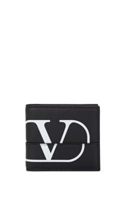 Broken Logo Leather Billfold