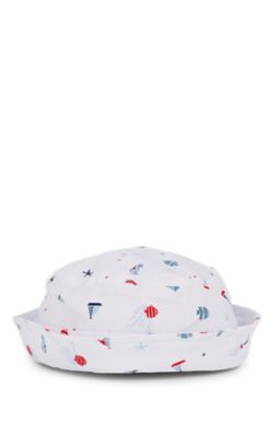 Kids' Nautical-Print Cotton-Blend Bucket Hat