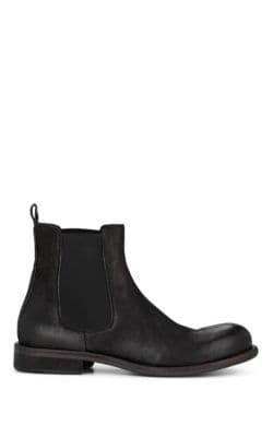 Washed Leather Chelsea Boots 1