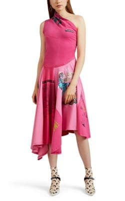 Patchwork Cotton Jersey Dress