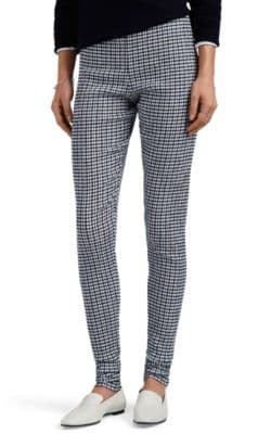 Gingham Stretch-Knit Leggings