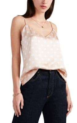 Jane Polka Dot Silk Satin Cami