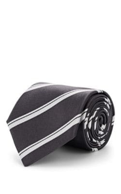 Striped Silk Necktie 7