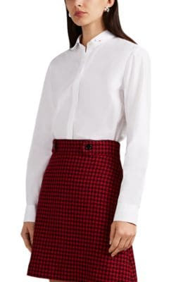 Claudine Embroidered Cotton Poplin Blouse