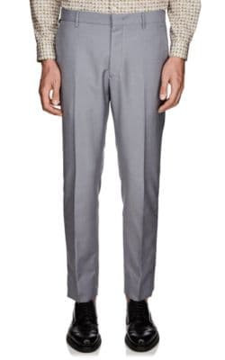 Striped-Side Wool-Mohair Trousers