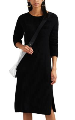 Rib-Knit Wool-Cashmere Sweaterdress