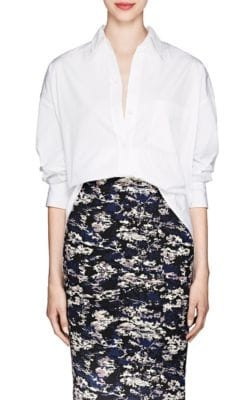 Cotton Poplin Oversized Blouse