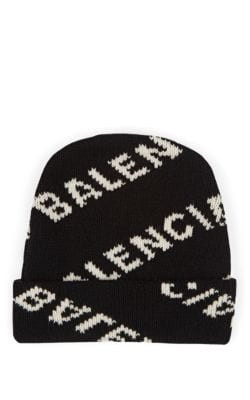 Logo-Knit Wool-Blend Beanie