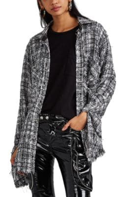 Tweed Oversized Shirt