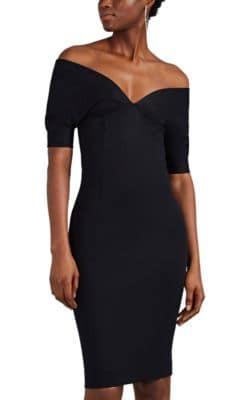 Ponte Off-The-Shoulder Dress