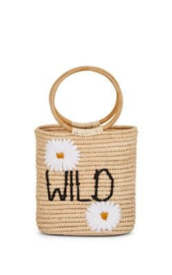 "Wild" Raffia Bucket Bag