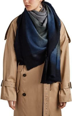 DÃ©gradÃ© Houndstooth Cashmere-Silk Stole