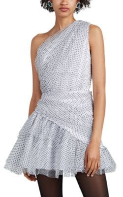 Swiss Dot Tulle Minidress