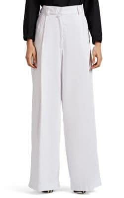 Pleated Twill Trousers