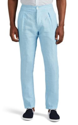 Chiaia Washed Linen Drawstring Trousers