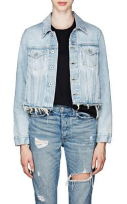 Distressed Denim Trucker Jacket