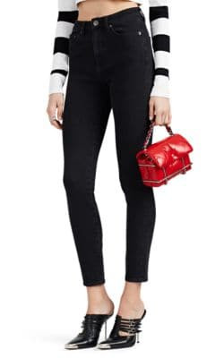 Hi & Wasted Skinny Crop Jeans