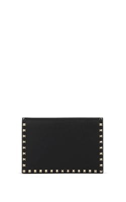 Rockstud Medium Leather Pouch 1