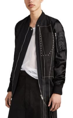 Wool & Satin Bomber Jacket