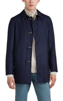 Lotus Reversible Cashmere-Silk Raincoat 1