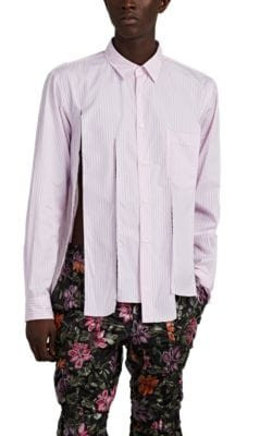 Slashed Striped Cotton Shirt