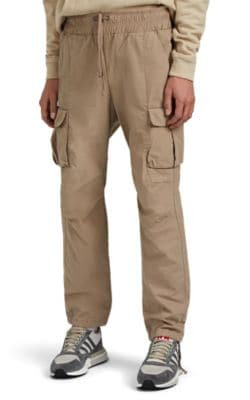 Cotton Drawstring Cargo Pants