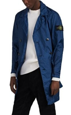 Washed Tech-Satin Trench Coat
